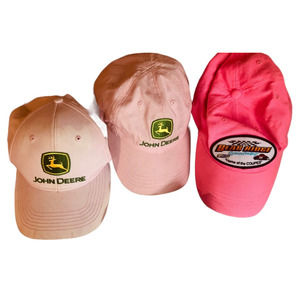 John Deere & Bear Ridge Speedway Women's Pink Adjustable Cap Hat Lot B3
